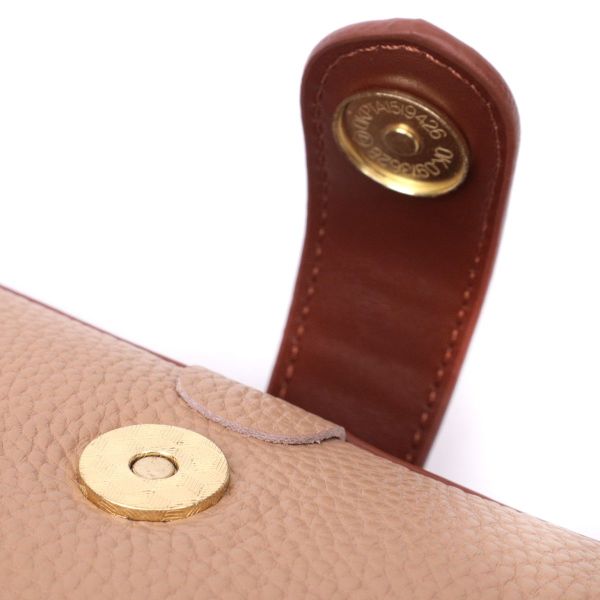 Стильний клатч з цікавою клямкою з натуральної шкіри Vintage 22423 бежевий