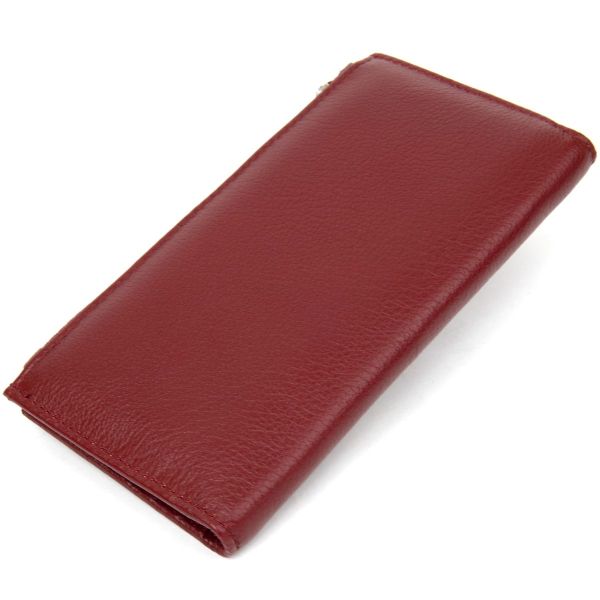 Стильный кожаный кошелек ST Leather 19380 темно-красный