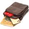 Стильный мужской мессенджер из натуральной кожи Vintage 21949 коричневый