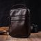 Стильный мужской мессенджер из натуральной кожи Vintage 21949 коричневый