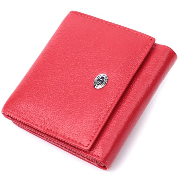 Зручний гаманець для жінок із натуральної шкіри ST Leather 22710 червоний