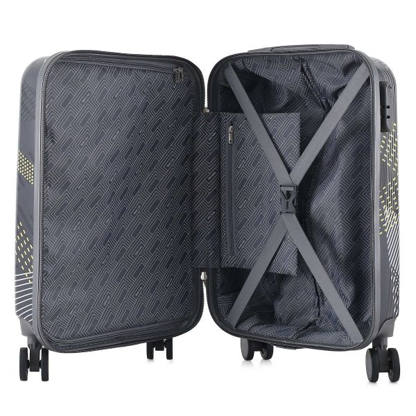 Валіза Semi Line 20" (S) Black Pattern (T5651-1)