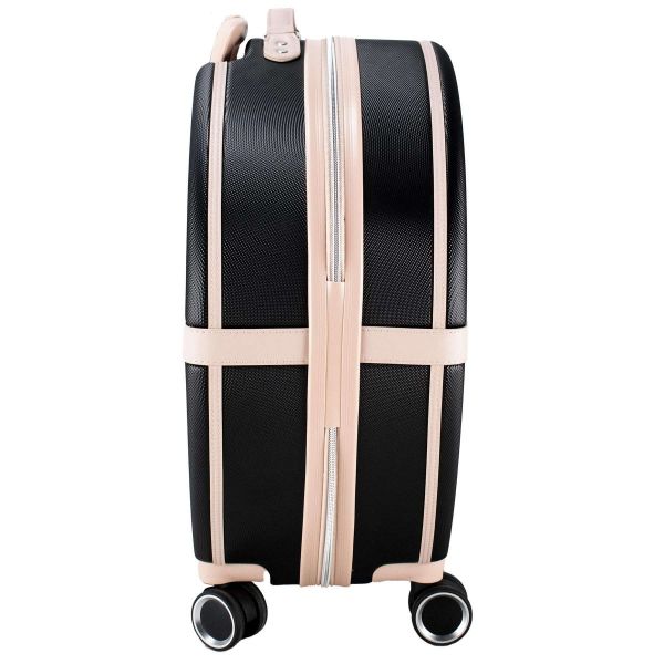 Валіза Semi Line 20" (S) Black/Pink Cream (T5671-2)