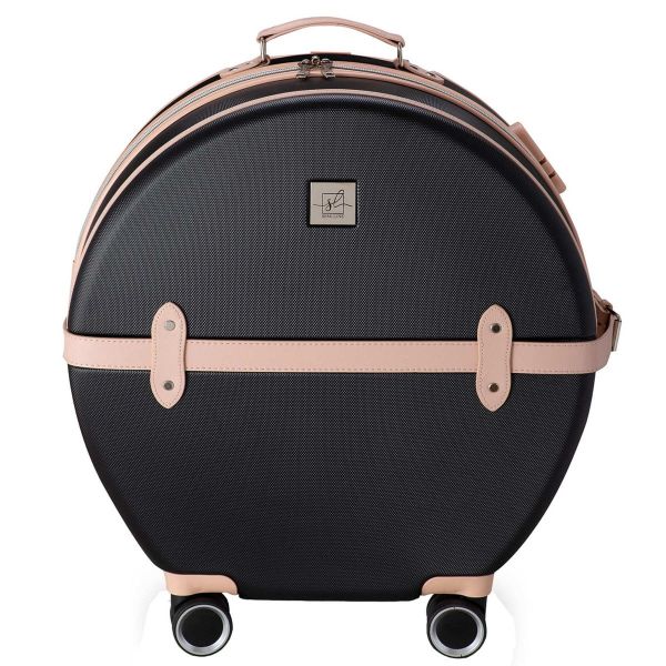 Валіза Semi Line 20" (S) Black/Pink Cream (T5671-2)