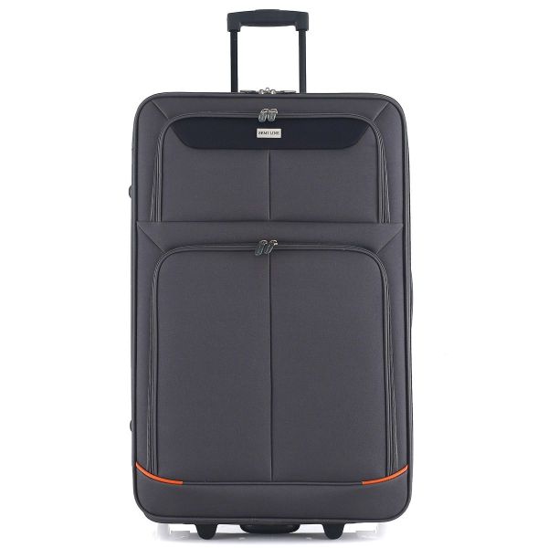 Валіза Semi Line 28" (L) Grey/Orange Lines (T5754-3)