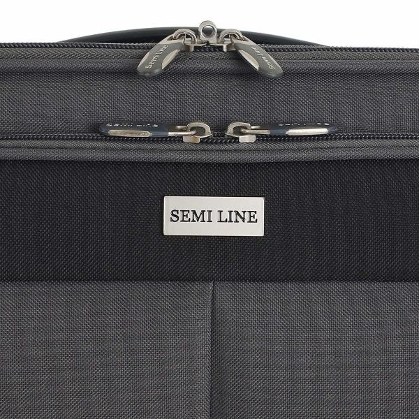 Валіза Semi Line 28" (L) Grey/Orange Lines (T5754-3)