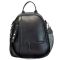 Жіночий шкіряний рюкзак міський чорний 73590 Tiding Bag