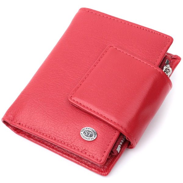Жіночий гаманець вертикального формату із натуральної шкіри ST Leather 22704 червоний