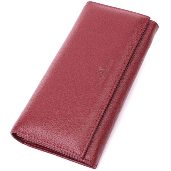 Оригінальний жіночий гаманець з натуральної шкіри ST Leather 22522 бордовий