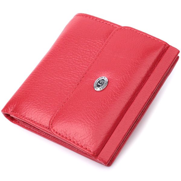Зручне жіноче портмоне з натуральної шкіри ST Leather 22723 червоний